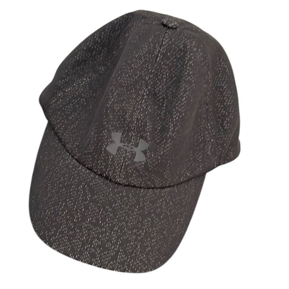 Under Armour Baseball Cap Women OSFA Black Dash‎ Print Athletic Adjustable Hat